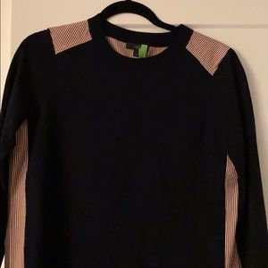 J. Crew mixed fabric sweater XS